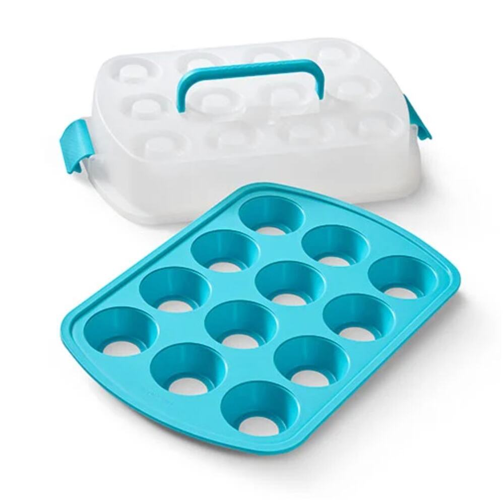 NEW Pampered Chef Cupcake Pan & Carrier Set Item # 101233